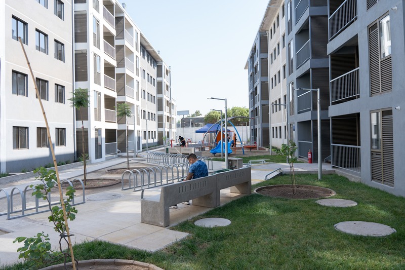 Fotografía del proyecto habitacional Teniente Cruz